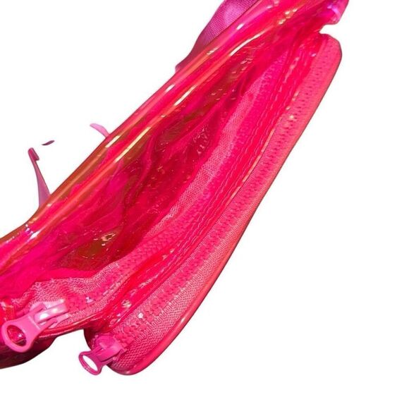 Dunkin’ Donuts pink clear  fun Fanny Pack Cross Body Waist Bag zipper adjustable - Picture 5 of 7